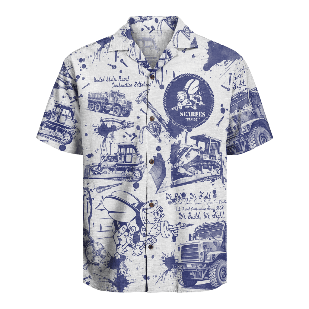 US Navy Seabees 250th Years Of Service Hawaiian Shirt