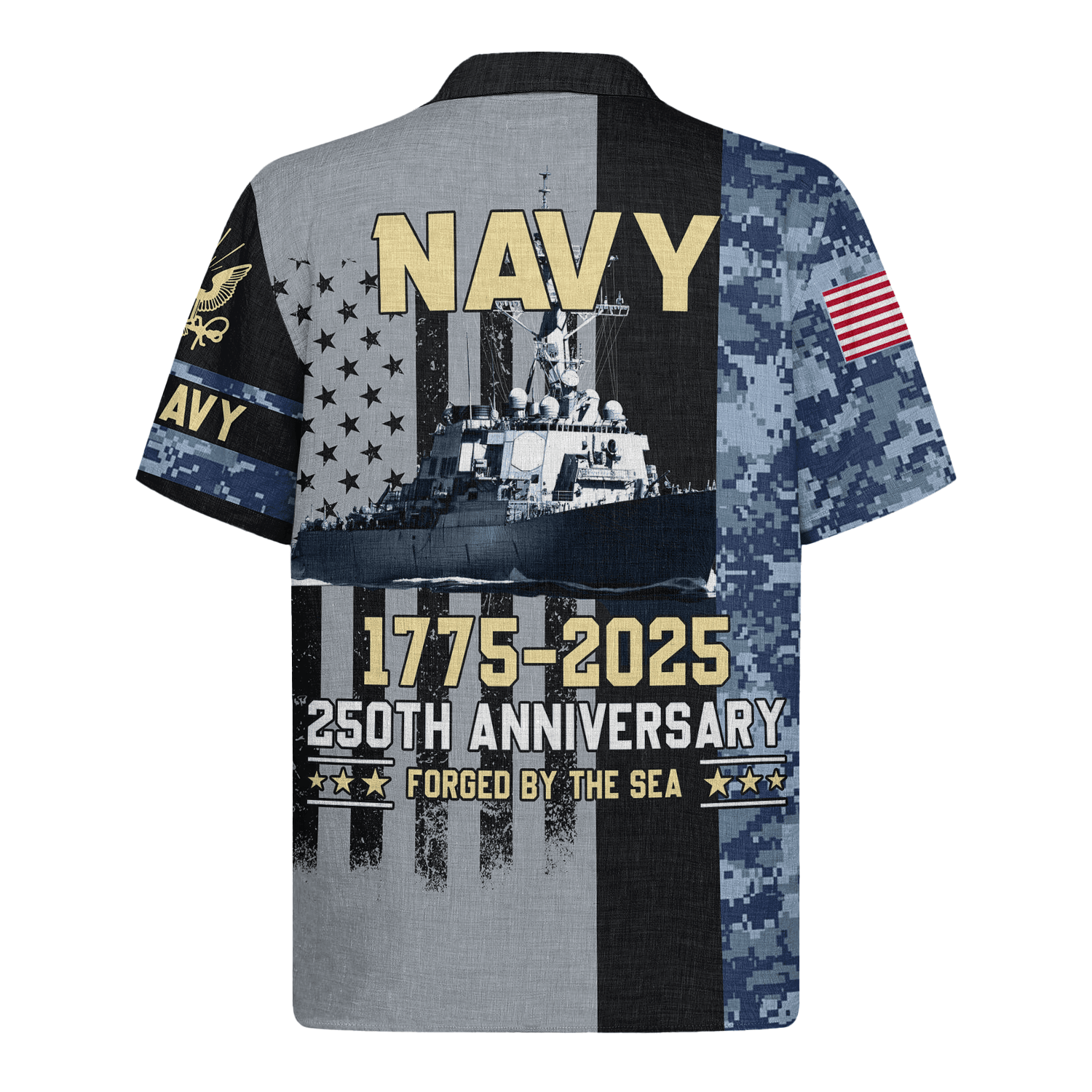 US Navy Submarine 250th Years of Service Hawaiian Shirt