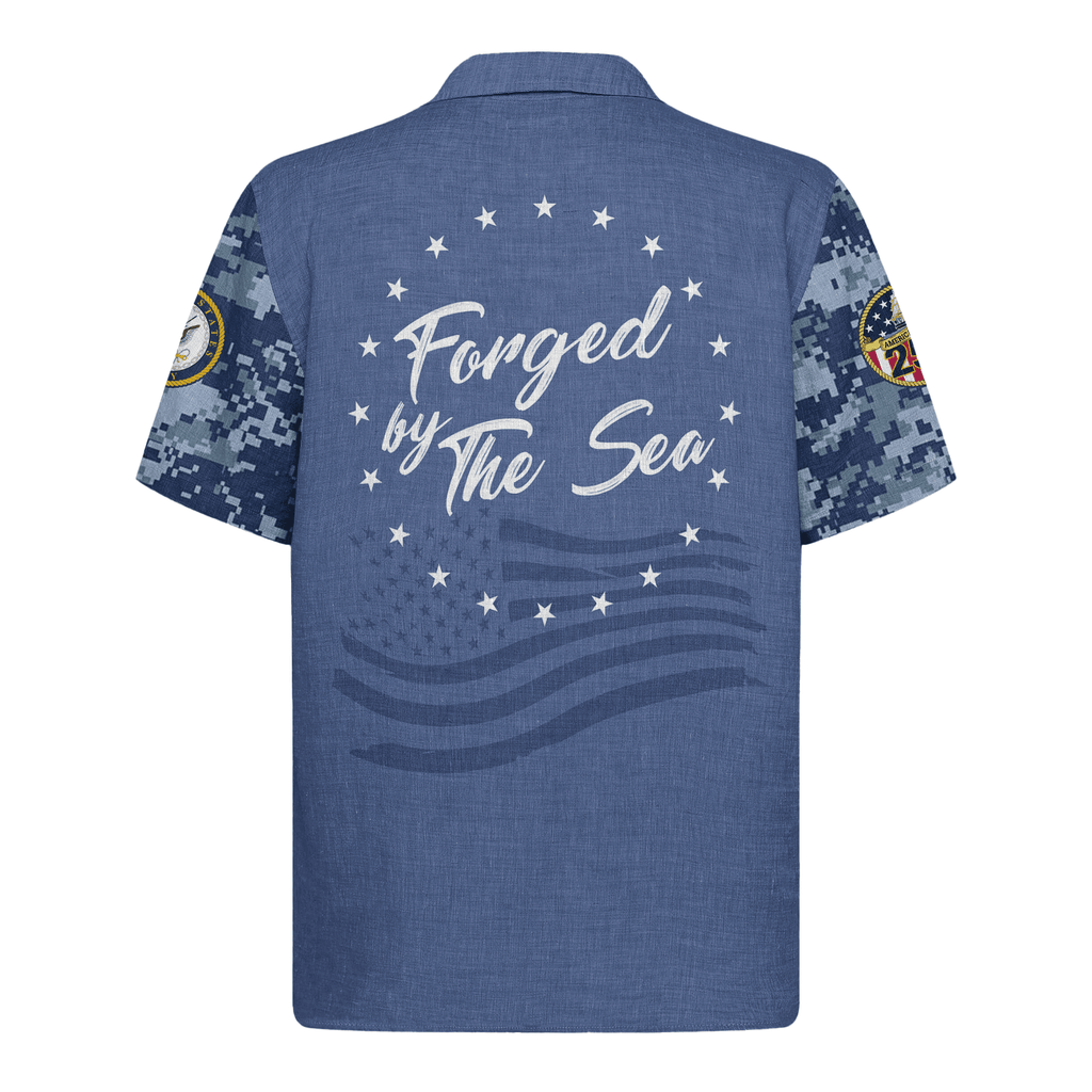 US Navy 250th Years Of Service Hawaiian Shirt