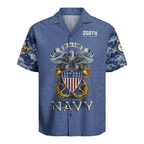US Navy 250th Years Of Service Hawaiian Shirt