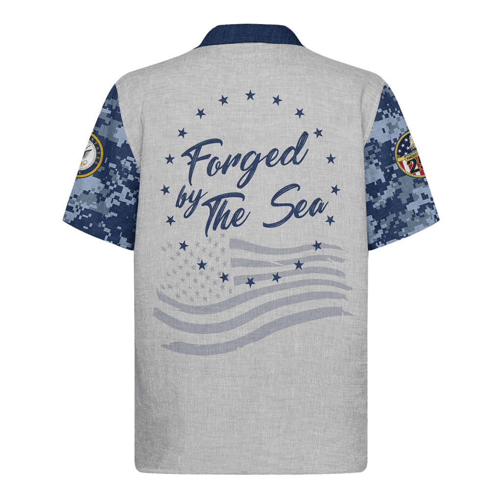 US Navy 250th Years Of Service Hawaiian Shirt