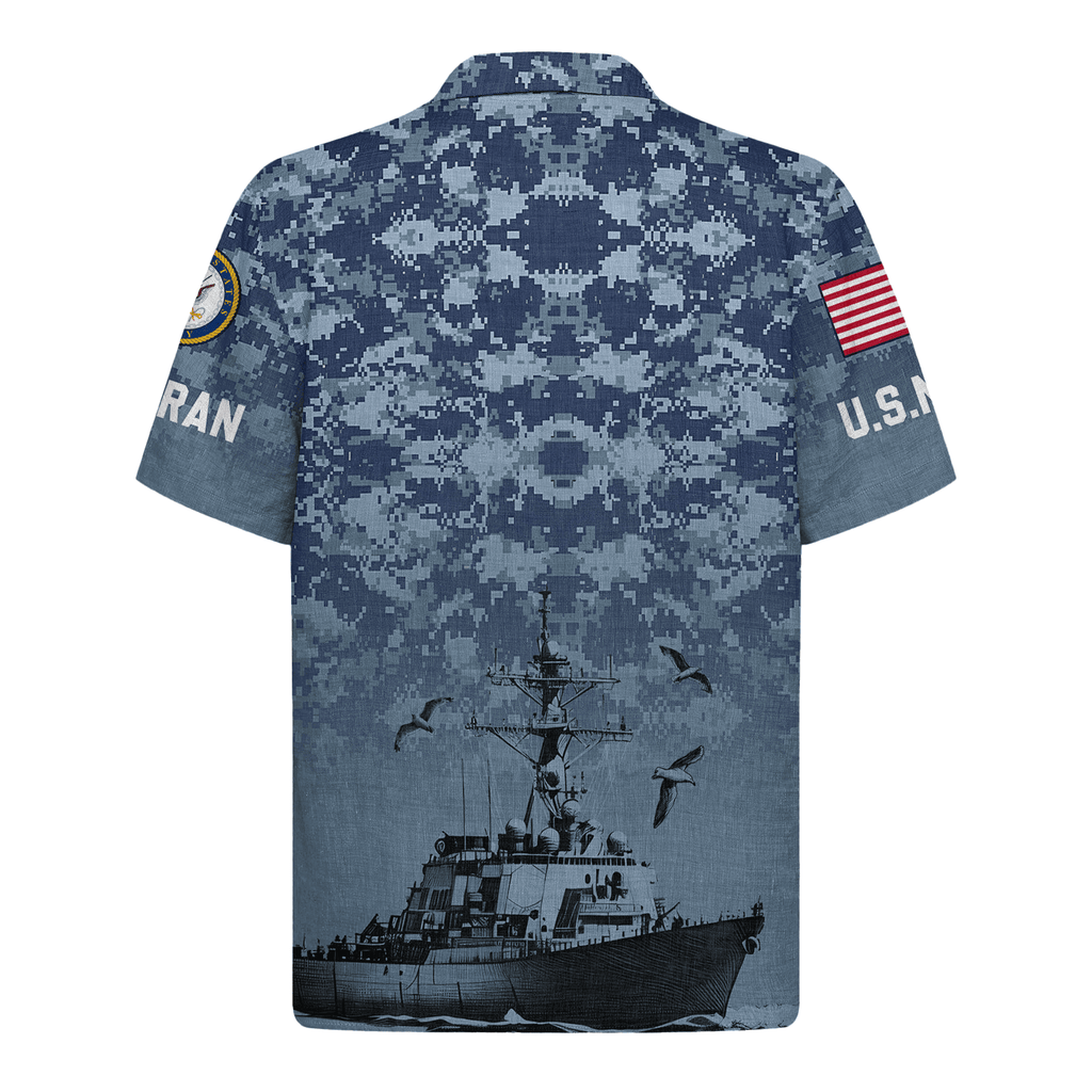 US Navy 250th Years Of Service Hawaiian Shirt